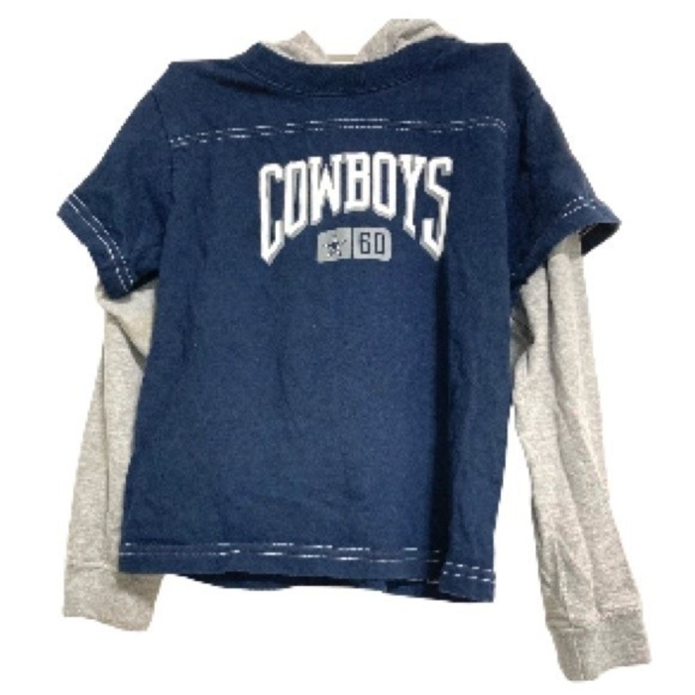 DALLAS COWBOYS NFL Team Apparel Hoodie Pullover Long Sleeves Kids 4T